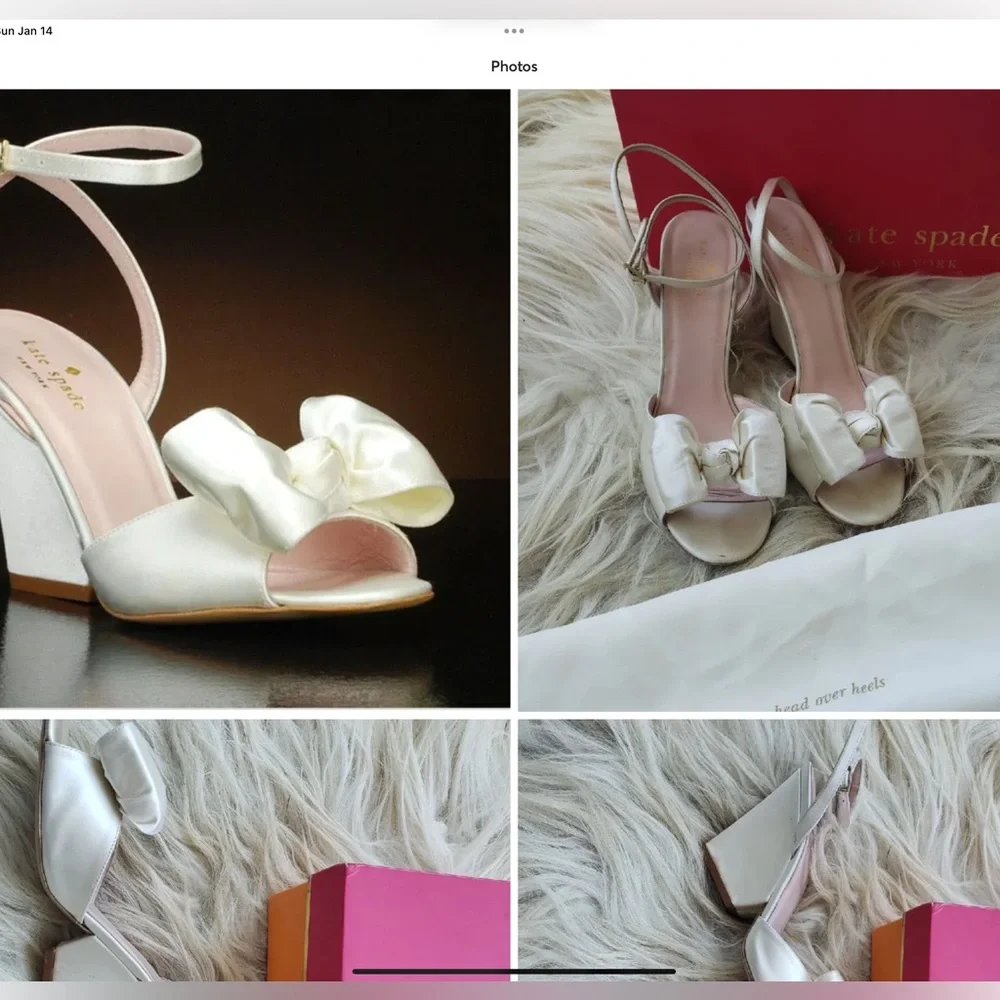 Kate Spade New York - Iberis Heel in Ivory - Women’s 9 WORN ONCE